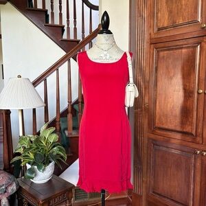 Silk Red Dress Valerie Steven’s